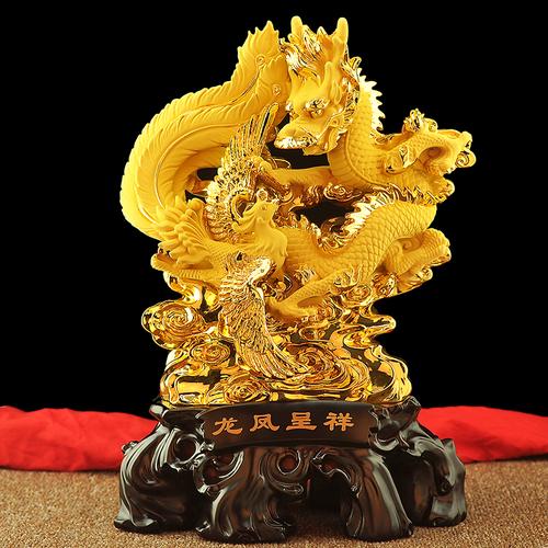 美帮汇龙凤呈祥摆件新婚结婚送闺蜜朋友创意实用家居客厅装饰品